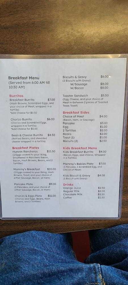 J & M Caprock Cafe Menu image 4